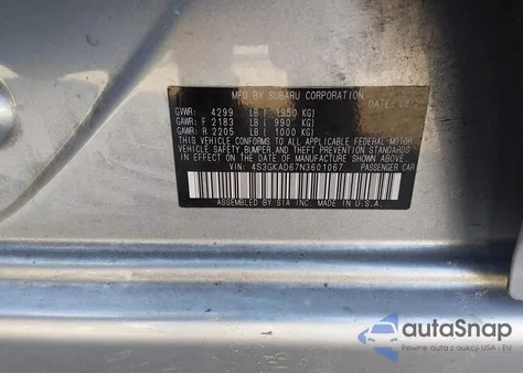 2022 Subaru Impreza Premium из США, поврежденный, VIN 4S3GKAD67N3601067